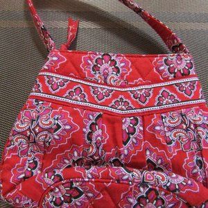 Vera Bradley Mini Shoulder Bag- Red Paisley